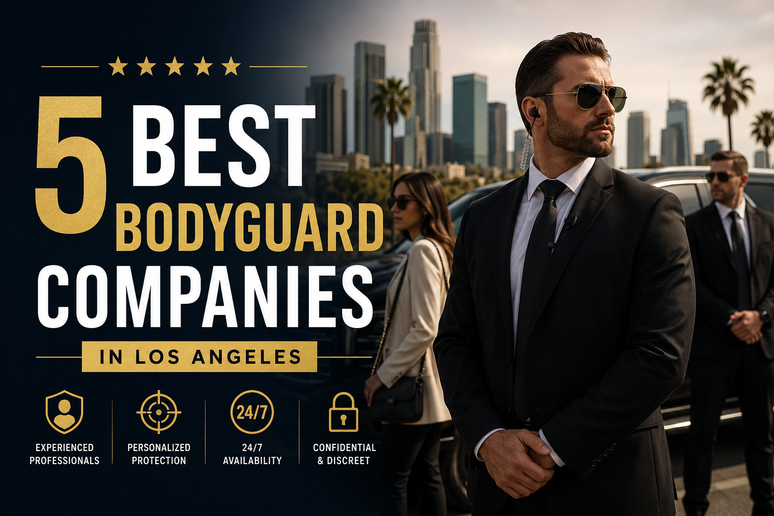 Photography illustrating “5 Best Bodyguard Companies in Los Angeles”